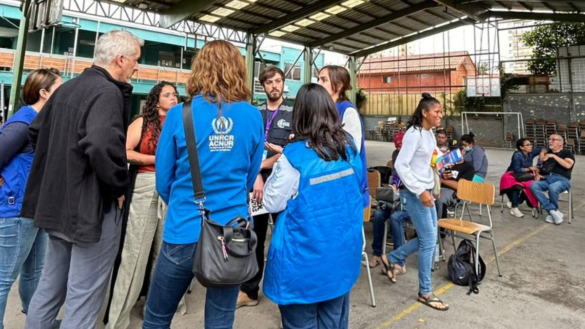 Personas extranjeras en Chile.