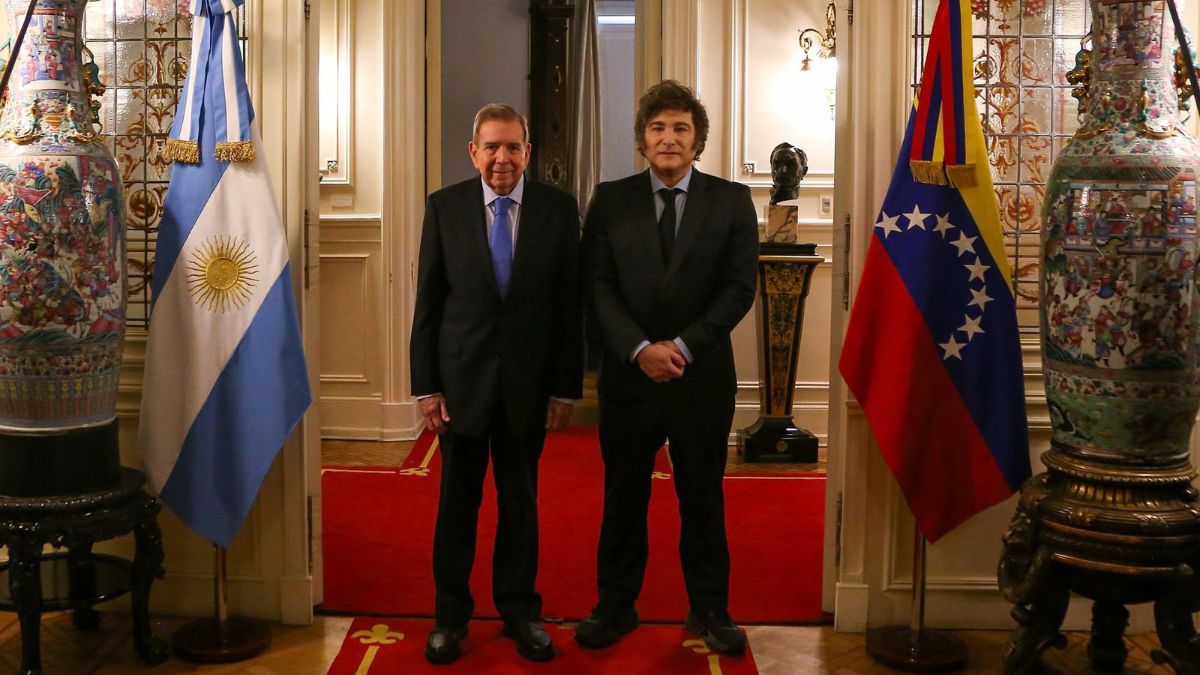 Javier Milei recibió a Edmundo González.