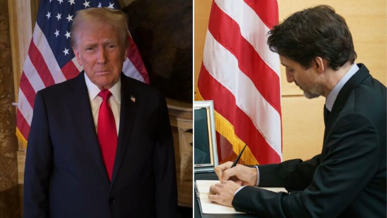 Trump dice que Canadá debería fusionarse con Estados Unidos.